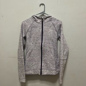 purple asics sweater